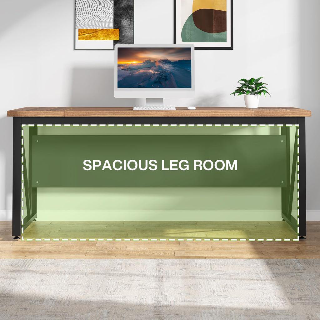 Tribesigns 55 inches Executive Desk and 43" lateral File Cabinet, L-Shaped Computer Desk Home Office Furniture with Drawers and Storage Shelves, Office Table with Cabinet