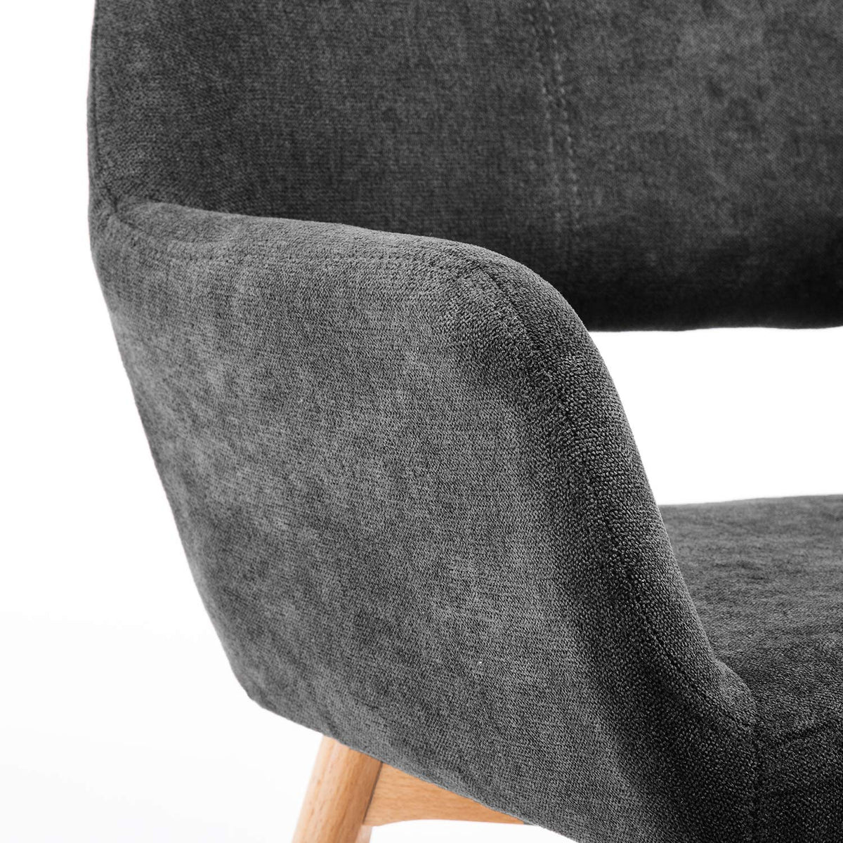 Mid Century Modern Dining Chairs Set of 2 & 4 & 6 Comfy Accent Chair Upholstered Kitchen Dining Living Room Chairs for Bedrooms Waiting Room Home Arm Desk Chair No Wheels (Beige, 2)