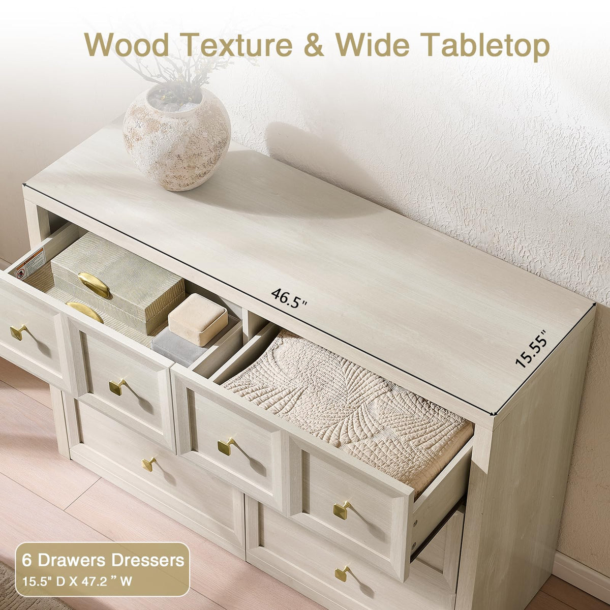 3 Drawers Nightstand Set of 2 W/Charging Station, 30.7" W King Size Bedside Table with 3 Drawers, Accent End Table W/Large Storage, Modern Wood Side Table for Bedroom,Office (2 Pieces, Gray Black)