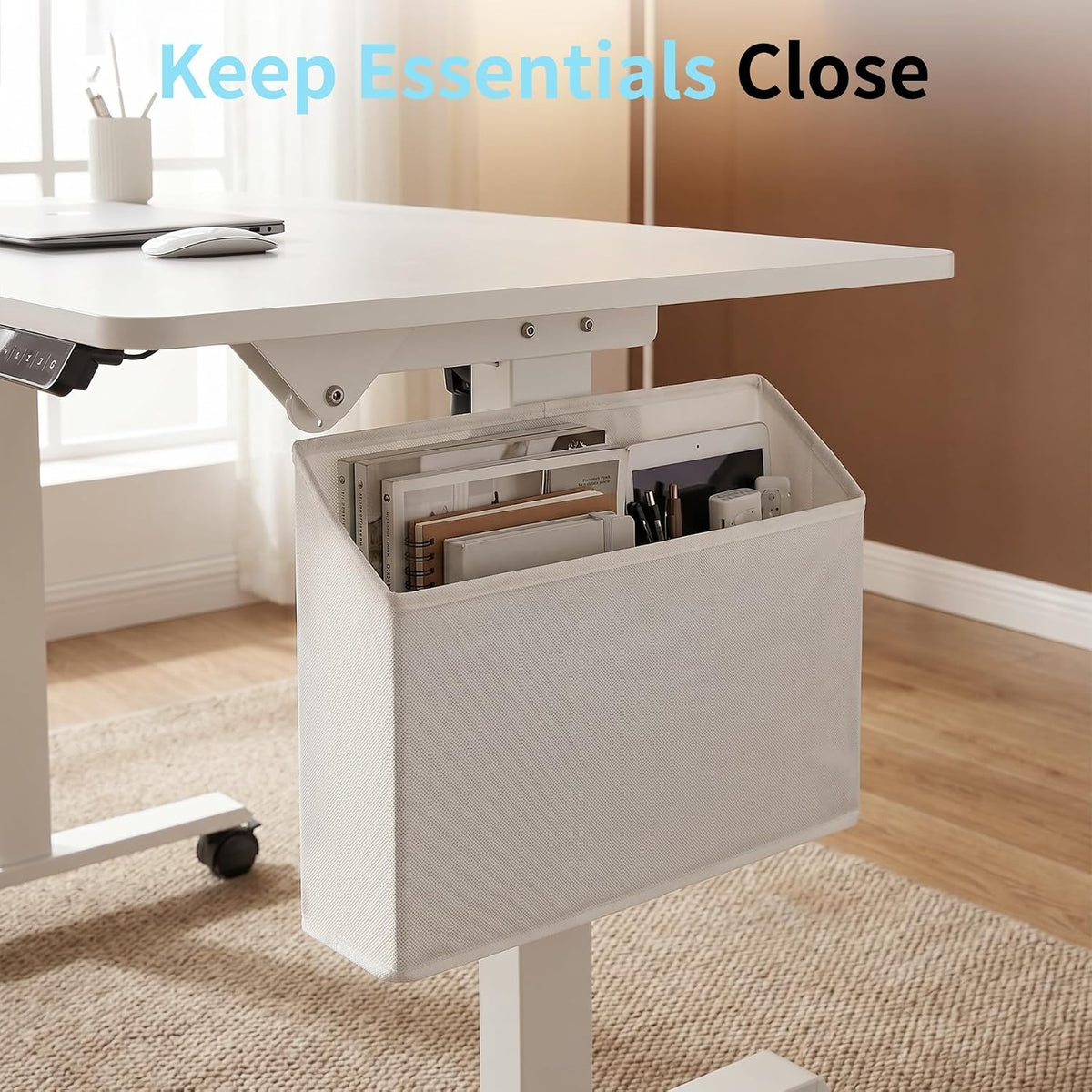 3-in-1 Standing Drafting Desk with 90Â° Tilt Whiteboard, 35Ã24"