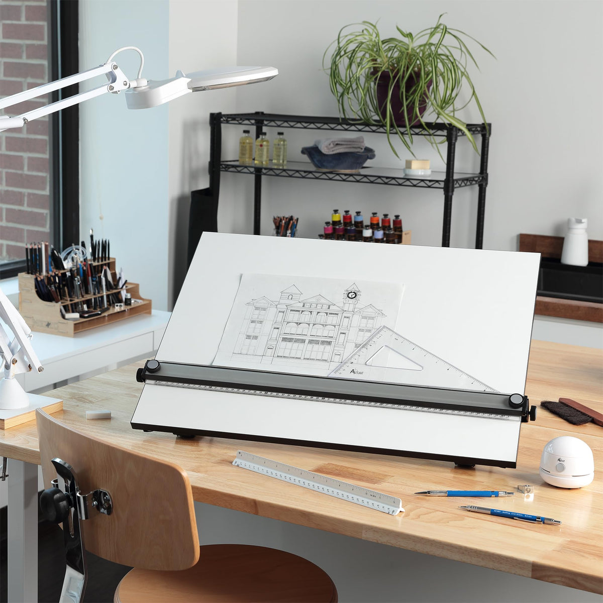 Acurit Multi-Angled 30"x42" PXB Drawing Board with Parallel Motion Bar