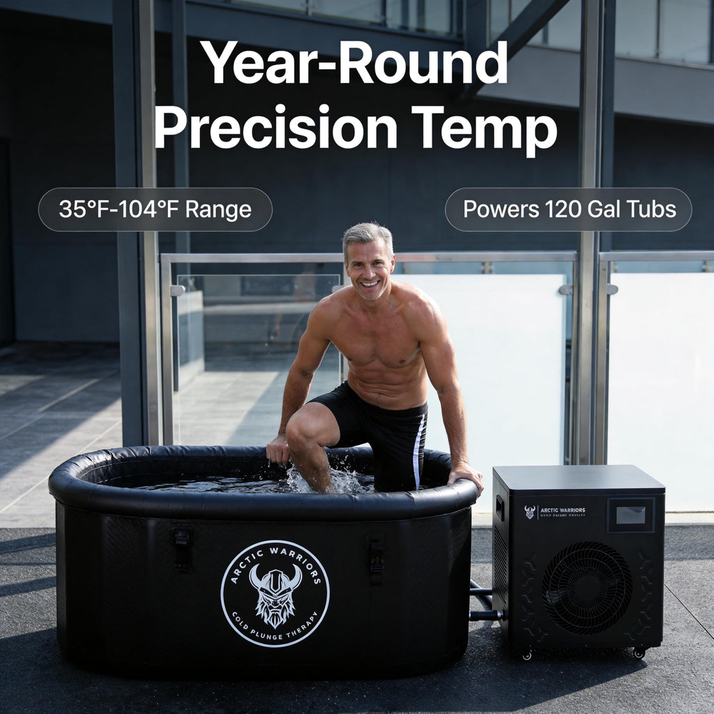 1.5HP Cold Plunge Chiller, WiFi Ice Bath, 12000 BTU/h, Heat & Cool