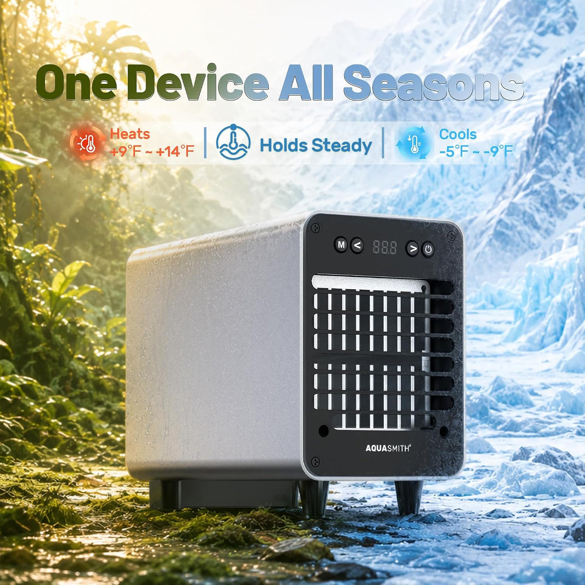 AQUASMITH Mini Aquarium Chiller Semiconductor Cooler & Heater