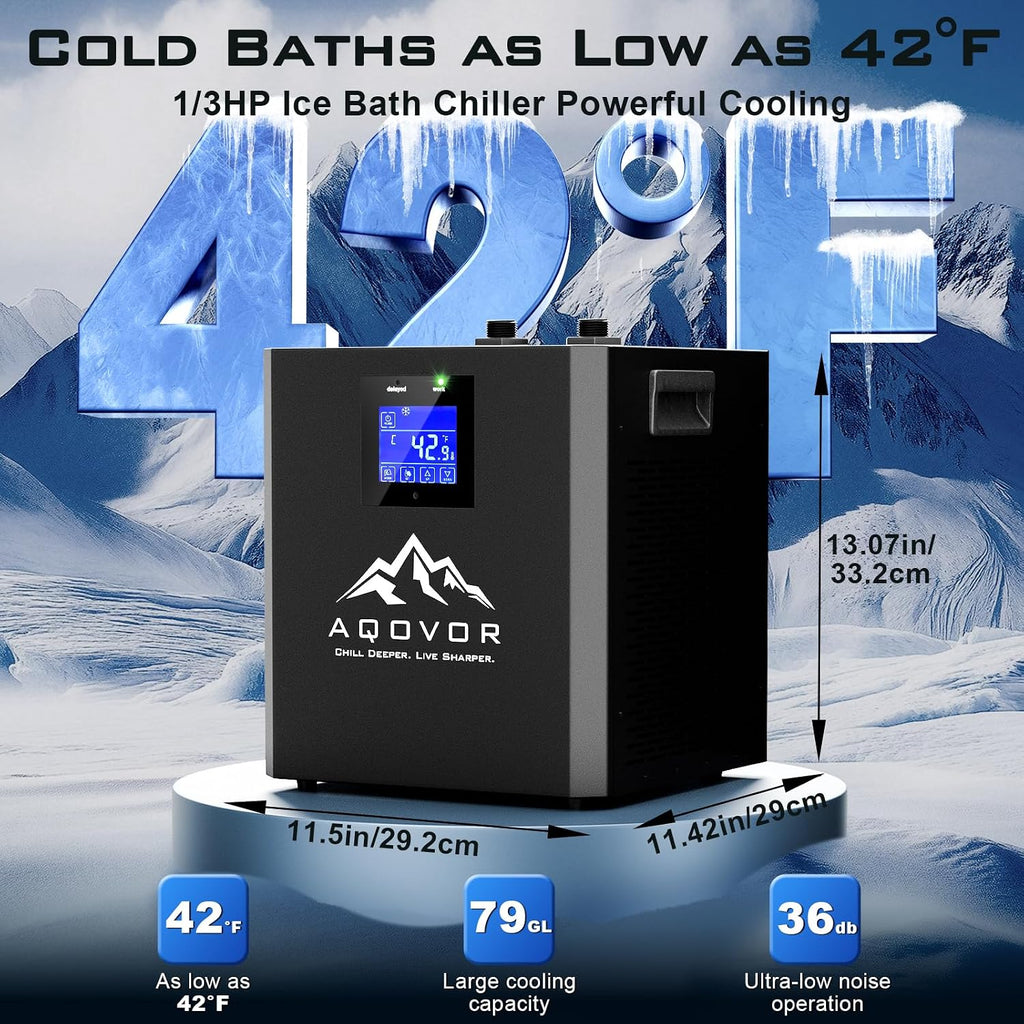 1/3 Hp Cold Plunge Chiller for Cold Therapy Recovery
