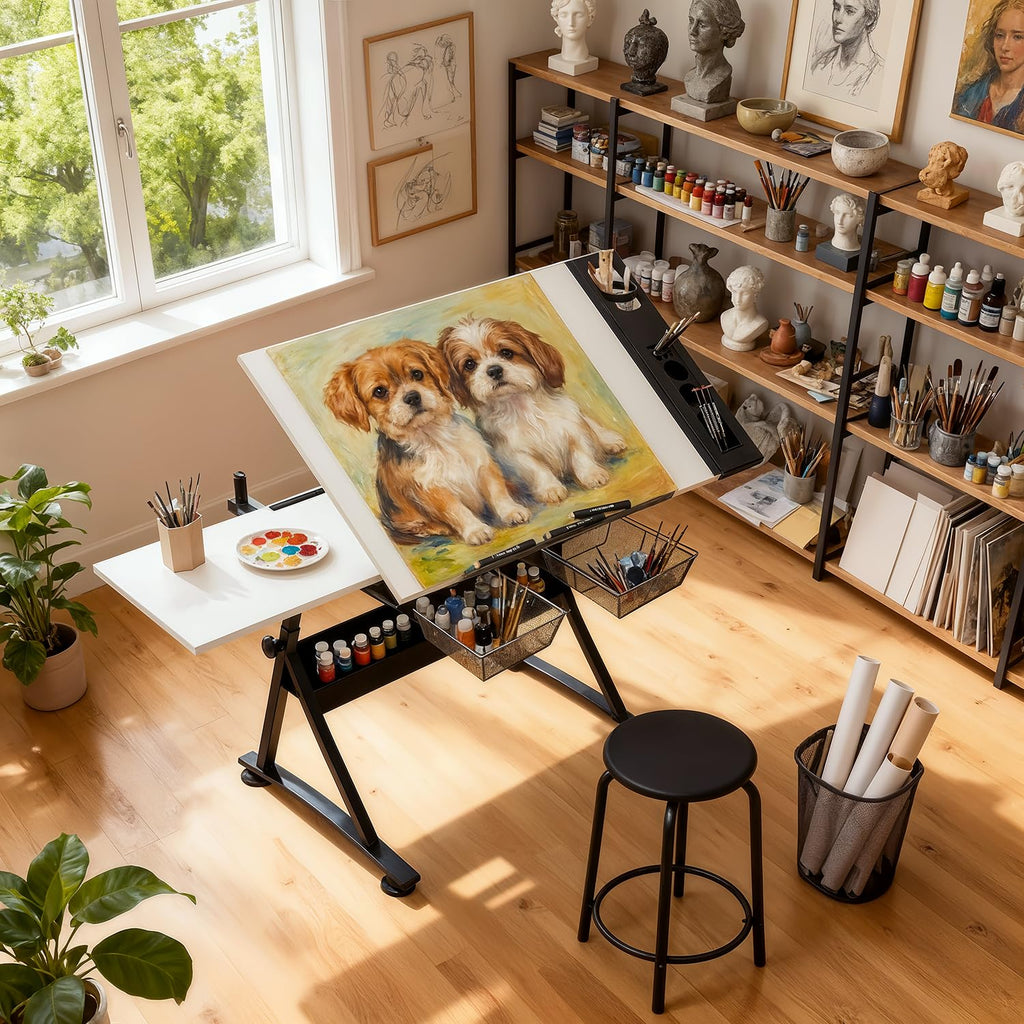 Magshion Drafting Table Adjustable Drawing Table
