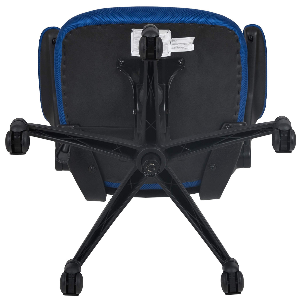 Flash Furniture Set of 4 Mid-Back Swivel Ergonomic Task Office Chairs with Flip-Up Arms, Black Mesh