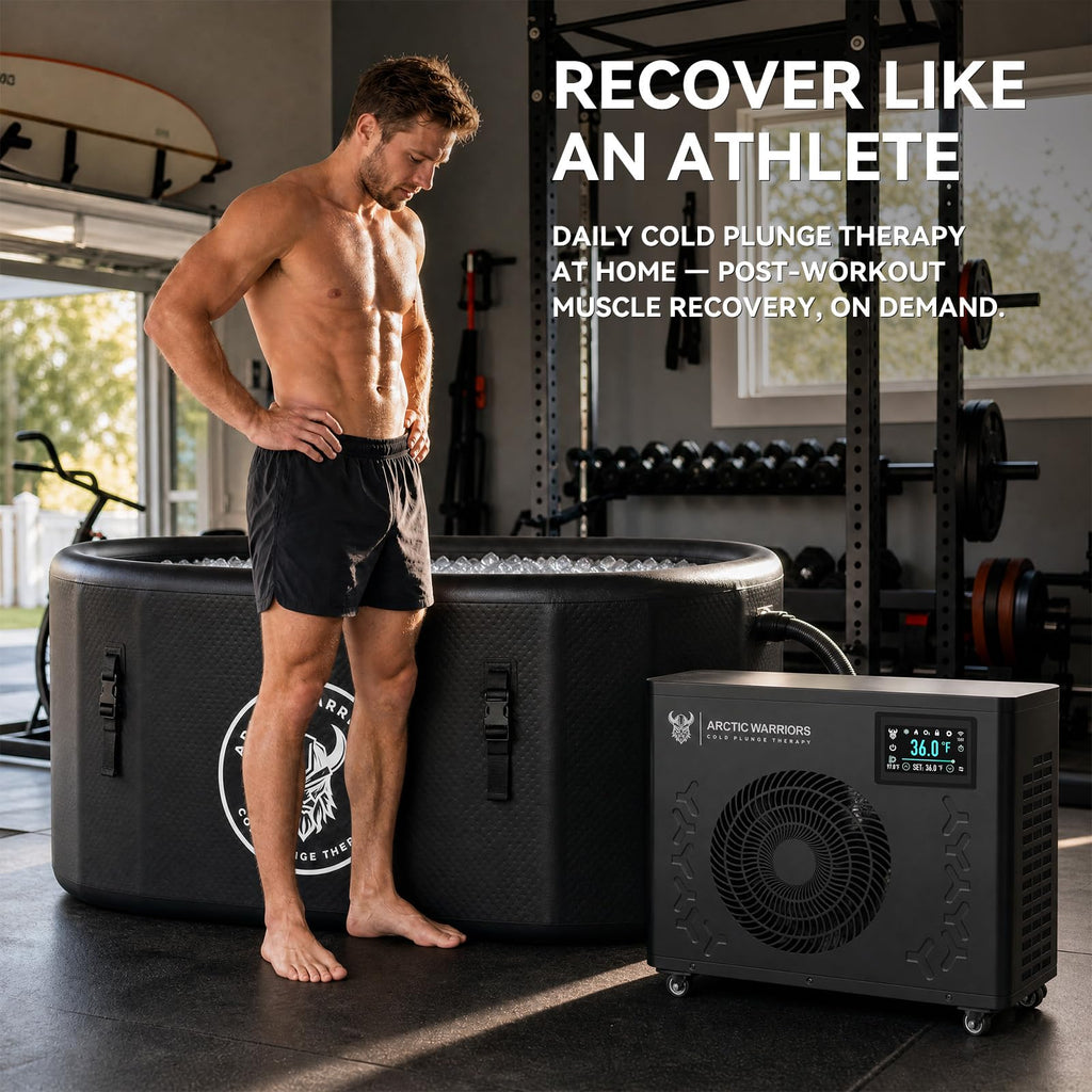 1.5HP Cold Plunge Chiller, WiFi Ice Bath, 12000 BTU/h, Heat & Cool
