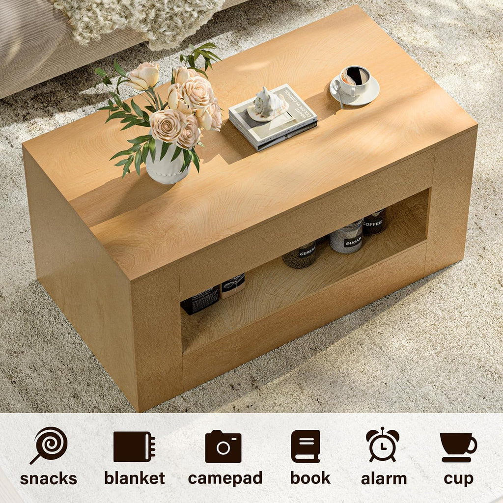 3 Piece Living Room Coffee Table Set, 41.3" Coffee Table and 2 End Tables