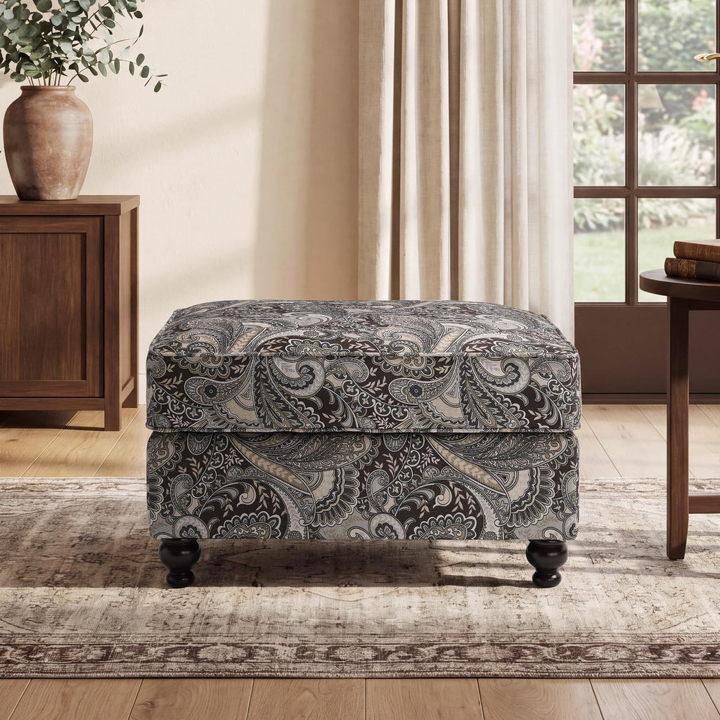 Modern Farmhouse Loveseat Sofa, Chenille Upholstery with Nailhead Trim, Small Couch for Living Room, Bedroom, Office, or Apartment, Includes 4 Accent Pillows