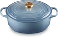 Le Creuset Braadpan Ovaal in Geëmailleerd Gietijzer, 29 cm, 4,7 L, Chambray, 21178294344441