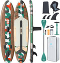 ZLX Opblaasbare SUP 10'6" Paddleboard voor Volwassenen – Antislip Stabiel Deck, Unieke Middenvin, Inclusief Premium Accessoires, Geschikt voor Beginners en Gevorderden